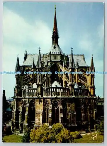 D322407 Reims. Marne. Champagner. Chevet de la Cathedrale. Editionen GREFF. Paris.