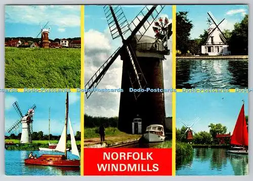 D317173 Norfolk Windmühlen. One Way. Don s Zubehör. Norwich. John Hinde Ltd. D.