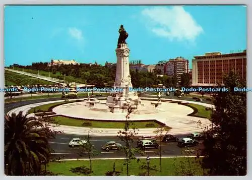 D314356 Portugal. Lissabon. Place du marquis de Pombal. Dulia. N. 151. Postkarte