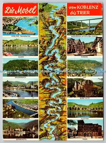 D322414 Die Mosel von Koblenz bis Trier. AVA Copyright. Eugen Schneider. Karl Ra