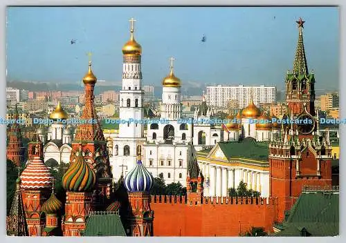 D313379 Moskau. Kuppeln des Kremls. Pol. S. Teer