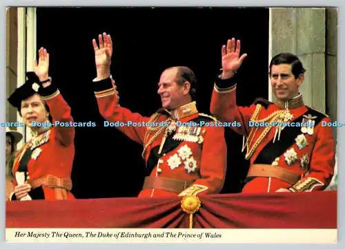 D314367 Ihre Majestät die Königin. Herzog von Edinburgh und Prinz von Wales. Photo Prec