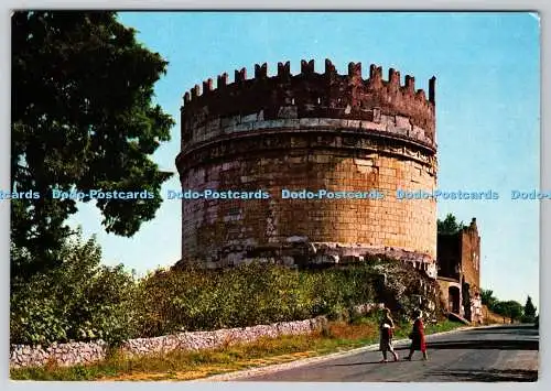 D313384 Roma. Grabmal von Cecilia Metella. Multigraf Terni. Kodak Ektachrome