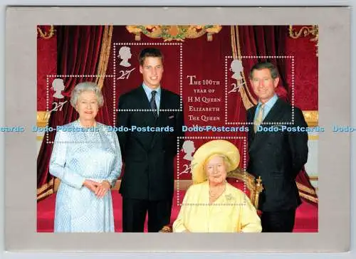 D314368 100th Year of HM Queen Elizabeth The Queen Mother 1999. Weiße Tauchpresse