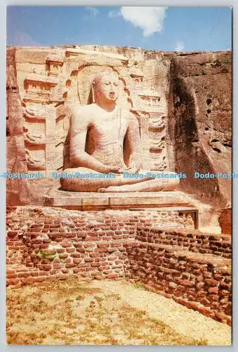 D322424 sitzender Buddha Polonnaruwa. Sri Lanka. Offset durch Lake House Drucker und