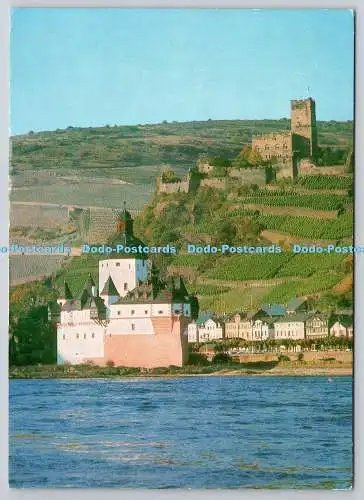 D322438 Im Rhein bei Kaub. Michael Jeiter. Aachen. Deutscher Kunstverlag. Munche