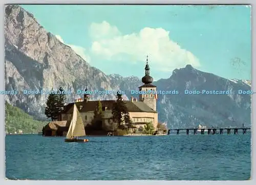 D317205 Das Seeschlos Ort. Nachst Gmunden. Willy Albrecht. Linz. J. Wimmer Karte