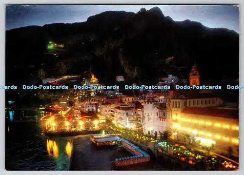 D313454 Amalfi in festa. Notturno. Nachtfest. Mansi Pio. PM Poste Amalfi