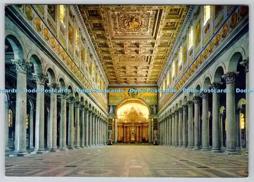D314439 Roma. St. Pauls Basilika. Mittelschiff. MA. PI. R. Fotocolor Kodak Ektac