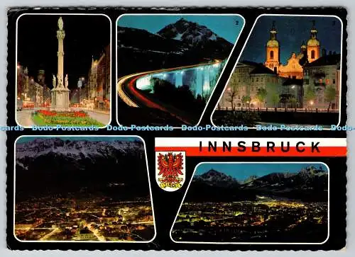 D313484 Innsbruck. Tiroler Kunatverlag. Chizzali. KTV. PM Innbruch. 1968. Multi