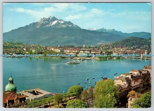 D314468 Luzern mit Pilatus. Globetrotter. Karten und Dias. PM. Heidelberg. 1969.
