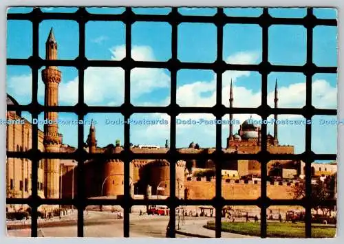 D314470 Kairo. Zitadelle von der Sultan-Hassan-Moschee aus gesehen. Dar el Kitab el Guedid. A