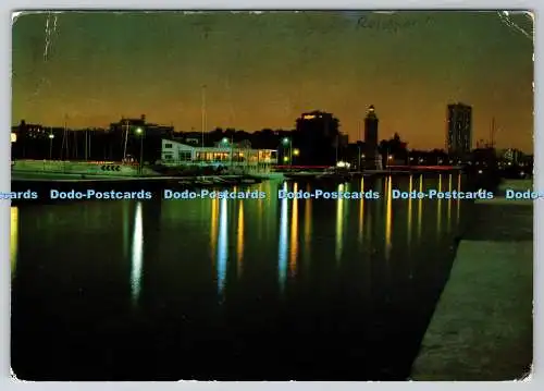 D317305 Rimini. Kanalhafen. Nachts. M.A.R. SM. Kodak Ektachrome. PM Rimin