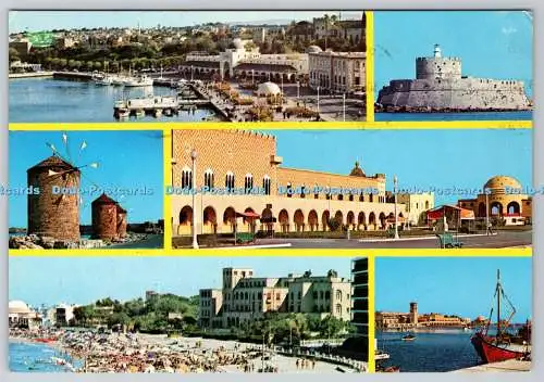 D313509 Rhodos. G. Loucatos. Athen. Griechenland. PM Rodos. 1981. Multi View