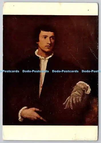 D322568 Vecelli Tiziano. Le Titien. Der Mann mit dem Handschuh. Musee du Louvre. Edition