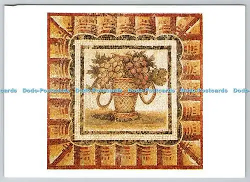 D314522 Tunis. Musee national du Bardo. Korb mit Obst. Mosaik. Lapin. UNICEF.