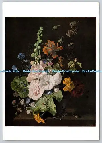 D322573 Jan van Huijsum. Stechpalmen und andere Blumen in einer Vase. National Galler