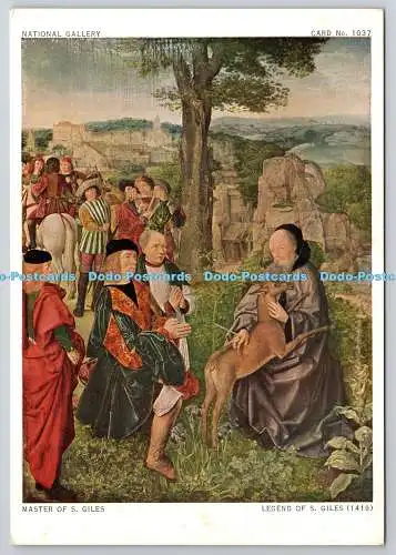 D322574 Master of S Giles. Legend of S Giles. Nationalgalerie. Waterlow and Son