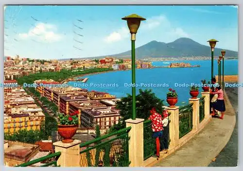 D317352 Napoli. Panorama von der Horace Street. Galileo Ferraris. IDP. P. Marzari S