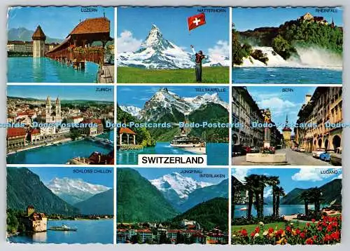 D313563 Schweiz. Verlag Engelberger. Stans. Multi View