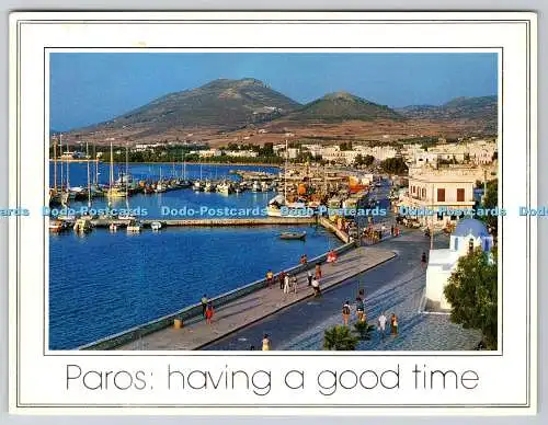 D314552 Griechenland. Paros. eine gute Zeit zu haben. Parikia. Mihalis Toubis. Athen. Art
