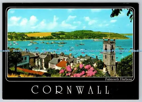 D313569 Cornwall. Falmouth Harbour. John Hinde Ltd. Irland