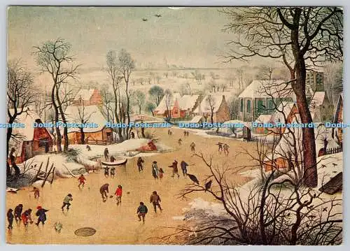 D317389 Eine Winterlandschaft. Pieter Brueghel der Jüngere. Die Vogelfalle. Repr von