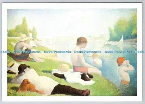 D317414 Georges Pierre Seurat. Badegäste in Asnieres. The National Gallery Publica