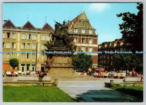 D313669 Danzig. Denkmal Jan III Sobieskiego. K. Jablonskiego. Ruch. Biuro Wydaw