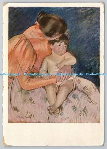 D322753 Cassat Mary. Mütterliche Sorge. Museum of Modern Art. Moskau