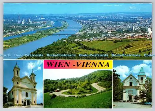 D313722 Wien. Stefan Gaukell. Kirche am Leopoldsberg. Hohenstrase. Kirche am K