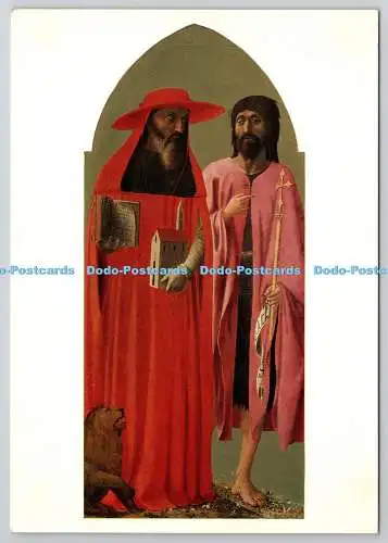 D322765 Masolino zugeschrieben. SS Johannes der Täufer und Hieronymus. Nationalgalerie.