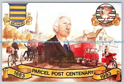 D319128 Salisbury. Paketpost 100 Jahre. Eine Postbildkarte