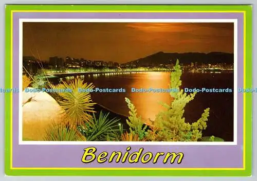 D313746 Benidorm. Espana. Vista Nocturna. Postales H nos Galiana S.L