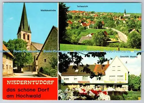D319152 Niederntudorf Das Schonen Dorf am Hochwald. Teilansicht. Wolfg. Hans Klo