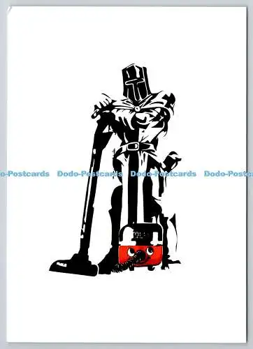 D322788 Ein gezogener Roboter. Steve Chivalry. Postkarte