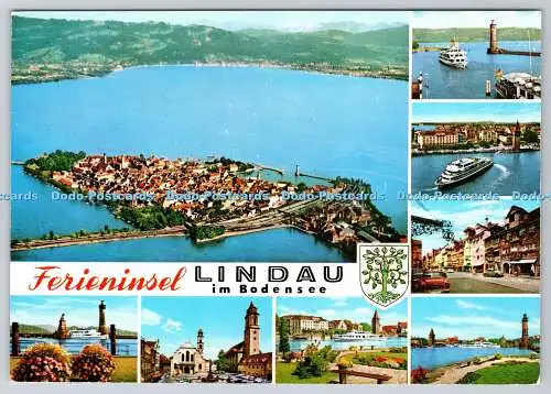 D319155 Ferieninsel Lindau im Bodensee. Krüger. Bodan. H. Bockelmann. Multi View