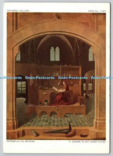 D322795 Antonello da Messina. Hieronymus in seinem Arbeitszimmer. Nationalgalerie. Waterlow
