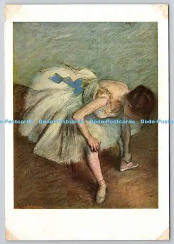 D322797 H.G. Edgar Degas. Tänzerin bindet ihre Sandale. Les Editions Nomis. Paris. A