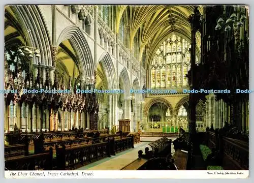 D313764 Der Chorchor. Kathedrale von Exeter. Devon. E. Ludwig. John Hinde. PM Bu