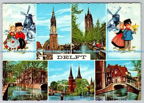 D317577 Niederlande. Südholland. Delft. MUVA. Valkenburg. Postkarte. Multi