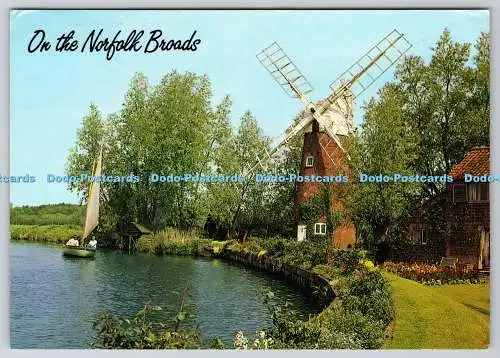 D314751 auf den Norfolk Broads. Flussameise. Hunsettermühle. J. Salmon. Sevenoaks. Ca