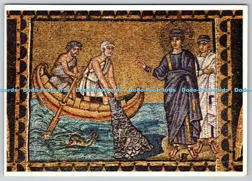 D317580 Italien. Ravenna. S. Apollinare Nuovo. Pesca Miracolosa. Sigla. Genua. Po