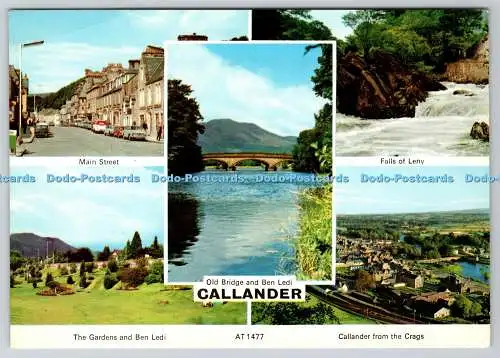 D313794 Callander. Alte Brücke und Ben Ledi. Charles Skilton und Fry. London und
