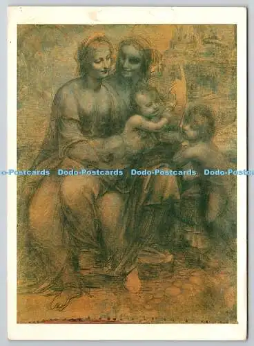 D322836 Leonardo da Vinci. Die Jungfrau und das Kind mit SS Anna und Johannes dem Täufer