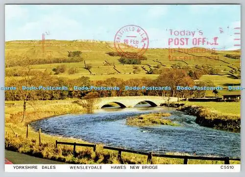 D319202 Wensleydale. Yorkshire Dales. Hawes New Bridge. Richter. C. 5510