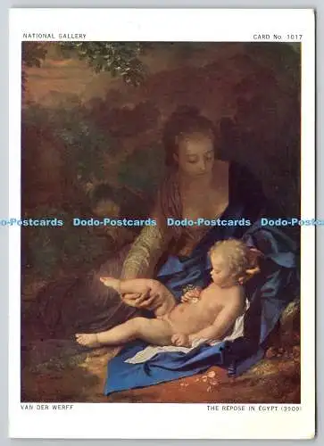D322853 Van der Werff. Die Ruhe in Ägypten. Nationalgalerie. Waterlow and Sons