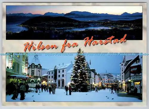 D314802 Norwegen. Harstad. Zum Foto AS. Postkarte. Multi View