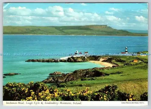 D313818 Inishowen Kopf. Lough Foyle und Londonderry Mountains. Irland. John Hin