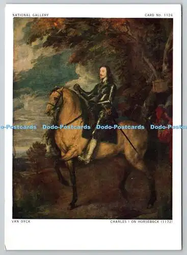 D322861 Van Dyck. Karl I. zu Pferd. Nationalgalerie. Waterlow and Sons Lt